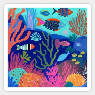 Tropical seas Sticker